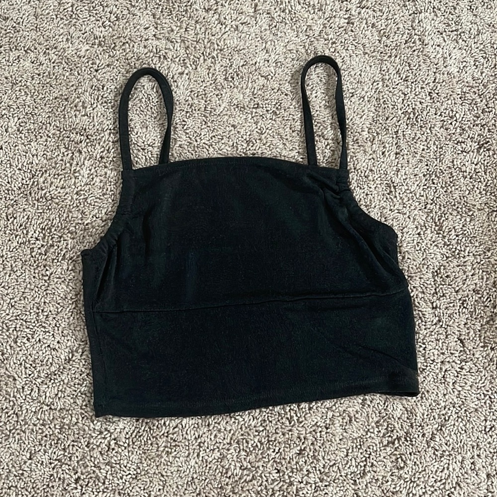 blank crop tank top